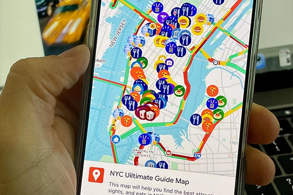 Map for the NYC Travel Guide